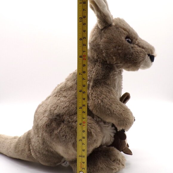 Wild Republic Kangaroo Plush with Baby Joey Pouch Mom 12" Stuffed Animal Toy - Picture 10 of 12